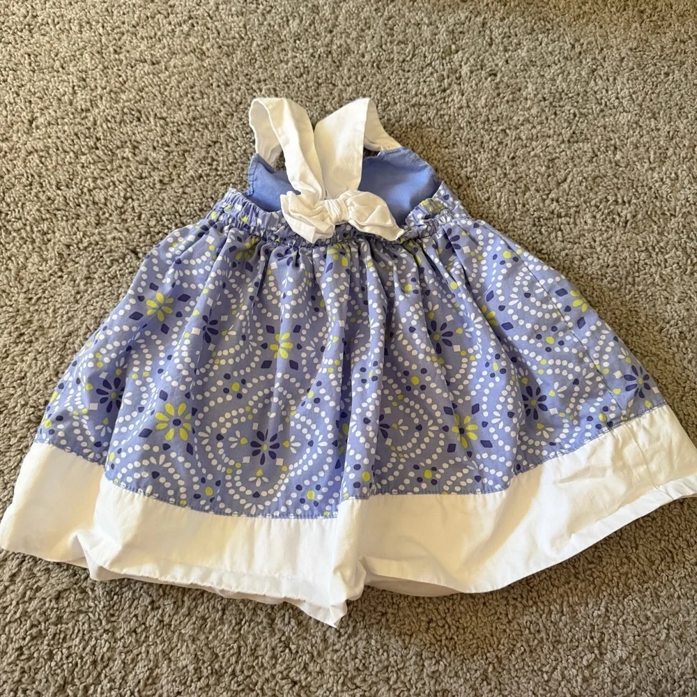 Gymboree Baby Girl Periwinkle Blue Purple Sundress Size 6-12 Months